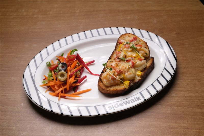 Butter Garlic Prawns Toast