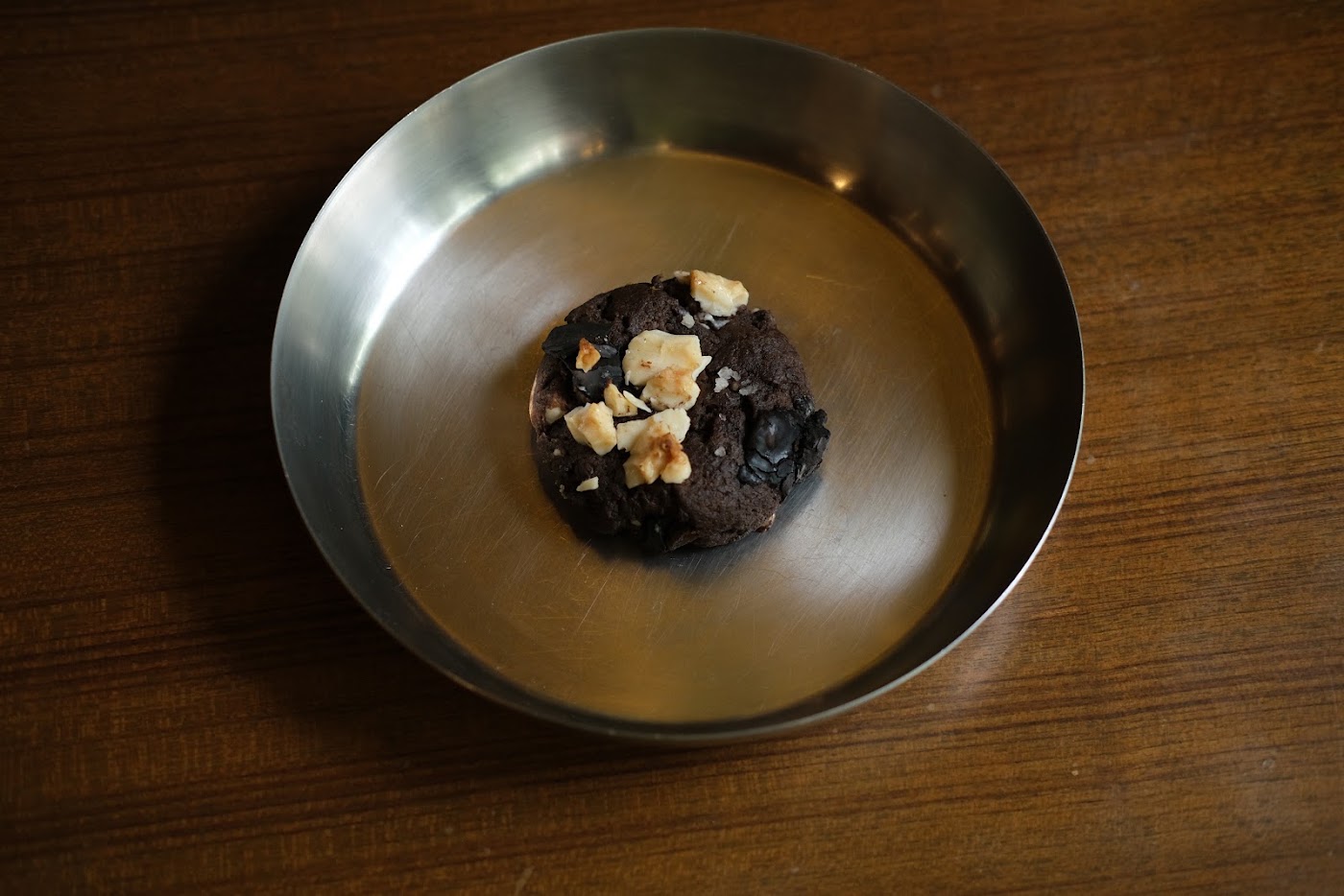 Dark Chocolate Stuffed Sea Salt Cookie